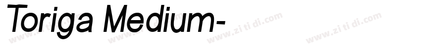 Toriga Medium字体转换